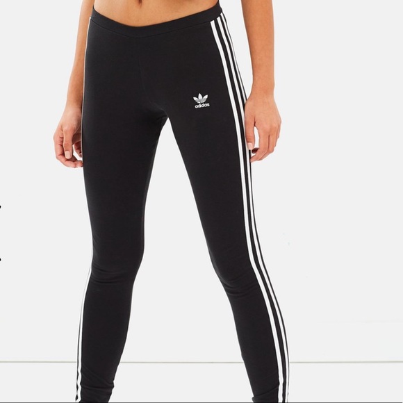 ADIDAS | 3 STRIPE BASIC SPORTY COTTON BASIC LEGGINGS HYPEBEAST - Picture 5 of 12